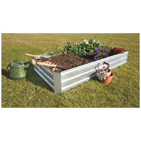 wood and steel planter boxes|large galvanized steel planter box.